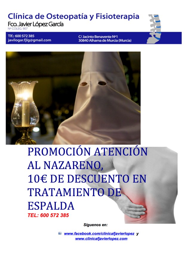 PROMOCIÓN ATENCIÓN AL NAZARENO